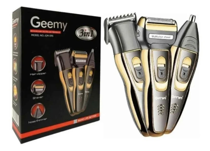 Maquina Gemmy 3 En 1 Barbería Recargable