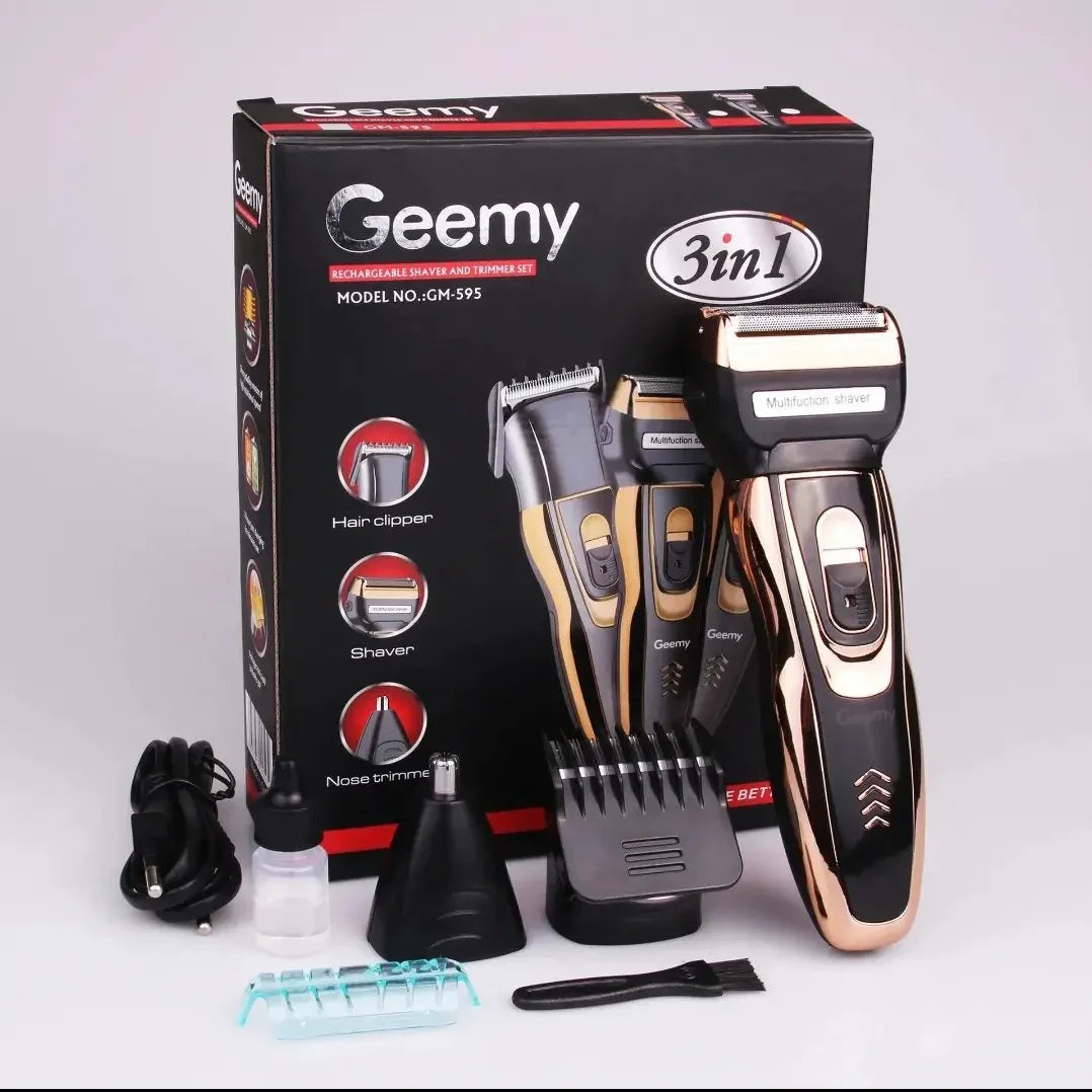 Maquina Gemmy 3 En 1 Barbería Recargable