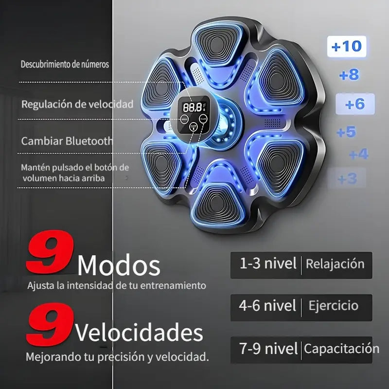 PowerBeat™ Boxeo: Ejercítate con Música y Luces LED | Envío a Colombia