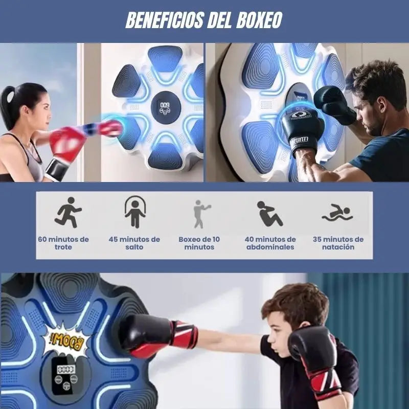 PowerBeat™ Boxeo: Ejercítate con Música y Luces LED | Envío a Colombia