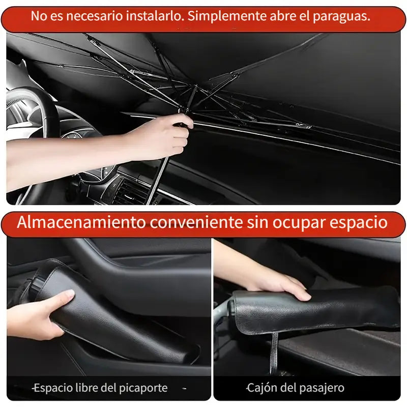 ¡ADIÓS VOLANTE QUEMADO! 🛡️ Parasol Anti-UV para Autos - 20°C Menos al Instante | Pago Contra Entrega + 50% OFF