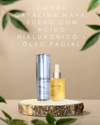 Combo Catalina Maya: Suero Ácido Hialurónico 30 ml + Óleo 30 ml | Hidratación + Glow